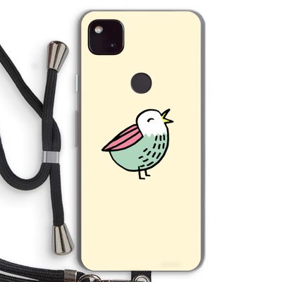 Birdy: Pixel 4a 5G Transparant Hoesje met koord