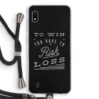 Risk loss: Samsung Galaxy A10 Transparant Hoesje met koord