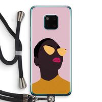 Yellow glasses: Huawei Mate 20 Pro Transparant Hoesje met koord