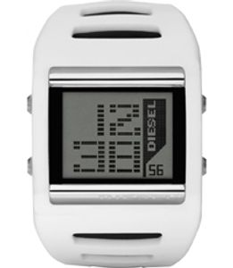 Horlogeband (Band + Kastcombinatie) Diesel DZ7224 Onderliggend Silicoon Wit 40mm