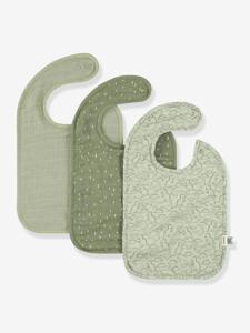 Set van 3 TRIXIE slabbetjes groen