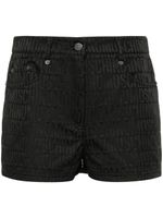 Moschino short à logo en jacquard - Noir