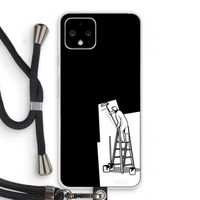 Musketon Painter: Pixel 4 Transparant Hoesje met koord