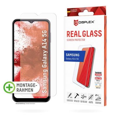 DISPLEX Real Glass 01800 Screenprotector (glas) Samsung Galaxy A14, Galaxy A14 5G 1 stuk(s) Krasvast, Anti-vingerafdruk