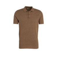 Mango Man polo donkergroen/bruin - thumbnail