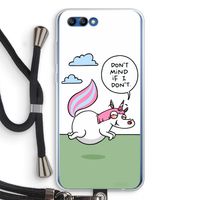 Unicorn: Honor 10 Transparant Hoesje met koord