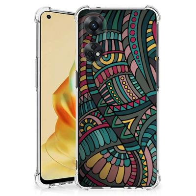 OPPO Reno8 T 4G Doorzichtige Silicone Hoesje Aztec OPPO Reno8 T 4G Doorzichtige Silicone Hoesje Aztec