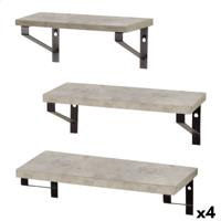 Planken Max Home Ijzer Hout MDF 42 X 12 X 16 CM (4 Stuks)