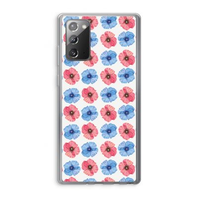Klaproosjes: Samsung Galaxy Note 20 / Note 20 5G Transparant Hoesje