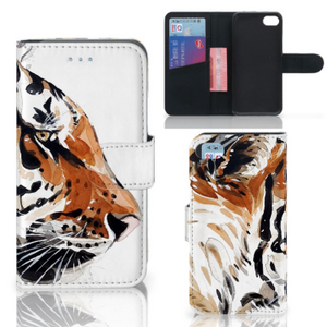Hoesje iPhone 7 | 8 | SE (2020) | SE (2022) Watercolor Tiger