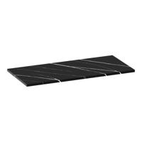 Brauer Mirage Topblad - 100 cm - Marmerlook Nero Marquina