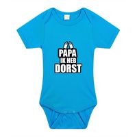 Papa ik heb dorst cadeau baby rompertje blauw jongens