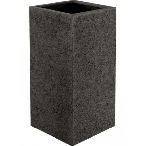 Luca Lifestyle Cube hoge plantenbak Struttura 40x40x80 cm donker bruin