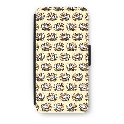 Slapende poes: iPhone 8 Flip Hoesje