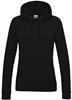 Just Cool JH001F Women´s College Hoodie - Deep Black - XXL