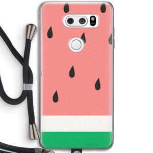 Watermeloen: LG V30 Transparant Hoesje met koord