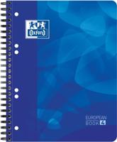 Oxford School Projectbook spiraalschrift, ft A5+, 6-gaats perforatie, gelijnd, blauw
