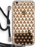 Poop emoji: iPhone 6 / 6S Transparant Hoesje met koord