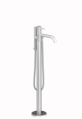 Plieger Roma vrijstaande badkraan geborsteld chroom Plieger Roma vrijstaande badkraan geborsteld chroom