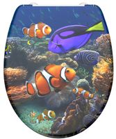 Schutte Duroplast WC-bril SEA LIFE met soft-close en quick-release
 - 82372 82372