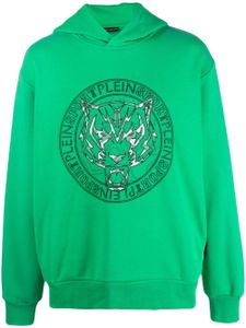 Plein Sport hoodie à logo imprimé - Vert