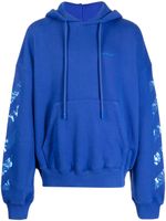 Off-White hoodie en coton à logo Moon Tab - Bleu