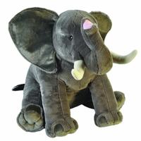 Wild Republic Pluche olifant - olifanten knuffel - 70 cm - wilde dieren knuffel