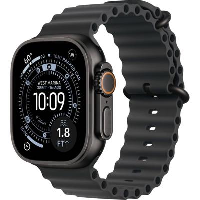 Apple Watch Ultra 3 GPS + Cellular 49 mm Titanium kast Ocean Band Zwart