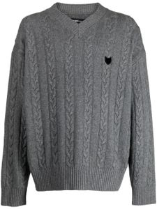 ZZERO BY SONGZIO pull Panther en maille torsadée - Gris