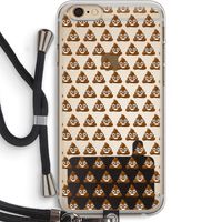 Poop emoji: iPhone 6 PLUS / 6S PLUS Transparant Hoesje met koord