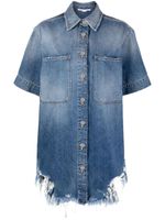 Stella McCartney chemise en jean à manches courtes - Bleu - thumbnail