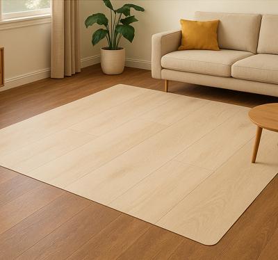 Licht hout vinyl tapijt woonkamer