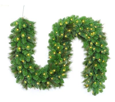 Kerstslinger Grandville Garland 270 x 35 met Led verlichting kerstboom - Holiday tree