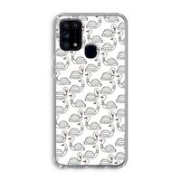 Zwanen: Samsung Galaxy M31 Transparant Hoesje