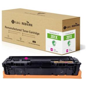 G&G Toner vervangt HP 201X Compatibel Magenta 2300 bladzijden Reborn remanufactured 21260