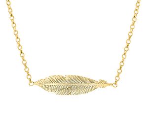 Ketting Veer zilver goudkleurig 1,8 mm 40,5-43,5 cm