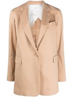 Merci blazer à détails de découpes - Tons neutres
