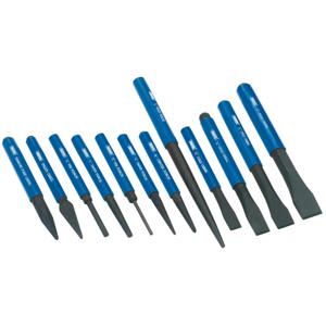 Draper Tools Draper Tools Koudbeitel en drevel set blauw 12-dlg 26557