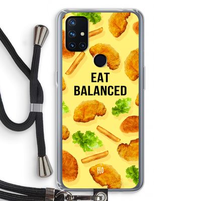 Eat Balanced: OnePlus Nord N10 5G Transparant Hoesje met koord