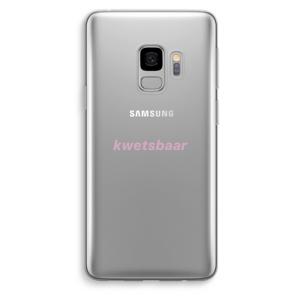 kwetsbaar: Samsung Galaxy S9 Transparant Hoesje