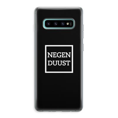 Negenduust black: Samsung Galaxy S10 Plus Transparant Hoesje