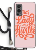 Hustle Lady: OnePlus Nord 2 5G Transparant Hoesje met koord