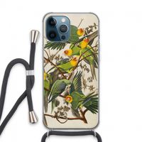 Carolinaparkiet: iPhone 13 Pro Max Transparant Hoesje met koord