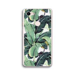 Bananenbladeren: Google Pixel 3 XL Transparant Hoesje