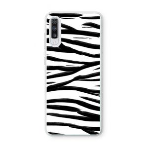 Zebra pattern: Samsung Galaxy A70 Transparant Hoesje