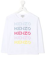 Kenzo Kids t-shirt à logo imprimé - Blanc - thumbnail