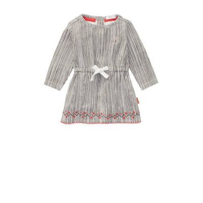 Noppies baby jurk Mazzola met all over print wit/zwart