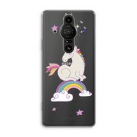 Regenboog eenhoorn: Sony Xperia Pro-I Transparant Hoesje