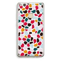 Colored Giraffe: Huawei Ascend P10 Lite Transparant Hoesje