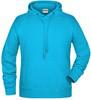 James & Nicholson JN8024 Men´s Hoody - /Turquoise - 4XL